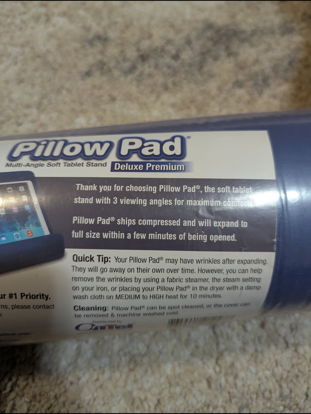 Multi-Angle Soft Tablet Stand - Blue - Picture 2 of 4